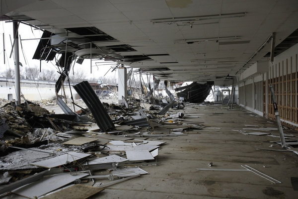 Gull Road Cinema 5 - Demolition Photos From Mlive (newer photo)